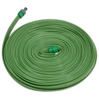 VidaXL Sproeislang 3-pijps pvc 7,5 m groen