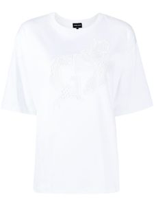 Giorgio Armani t-shirt à logo imprimé - Blanc