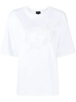 Giorgio Armani t-shirt à logo imprimé - Blanc