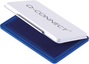 Q-CONNECT stempelkussen, ft 90 x 55 mm, blauw