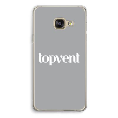Topvent Grijs Wit: Samsung A3 (2017) Transparant Hoesje