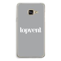 Topvent Grijs Wit: Samsung A3 (2017) Transparant Hoesje