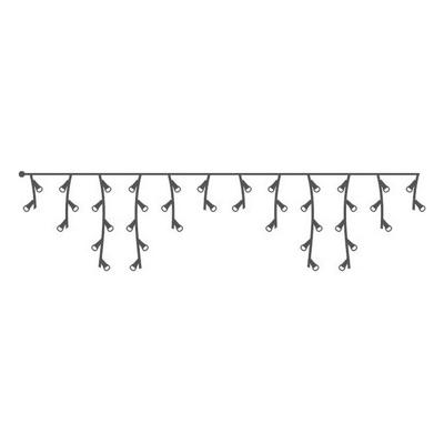 Lichtgordijn LED EDM 71482 Icicle Easy-Connect 100 W 0,72 W 200 x 50 cm