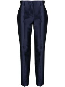 Alberta Ferretti pantalon de costume à taille mi-haute - Bleu