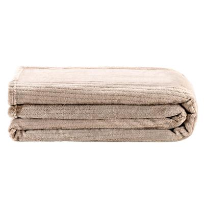 Leen Bakker - Plaid Lenn - 200x220 Cm - Polyester - Beige