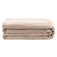 Leen Bakker - Plaid Lenn - 200x220 Cm - Polyester - Beige
