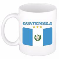 Koffie mok - Guatemala - vlag print - 300 ml - wit - keramiek - Supporters - Landen - Beker