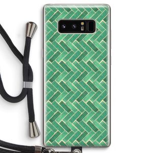 Moroccan tiles 2: Samsung Galaxy Note 8 Transparant Hoesje met koord