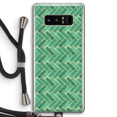 Moroccan tiles 2: Samsung Galaxy Note 8 Transparant Hoesje met koord