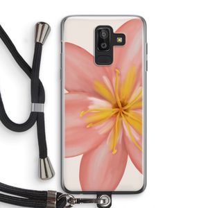 Pink Ellila Flower: Samsung Galaxy J8 (2018) Transparant Hoesje met koord