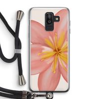 Pink Ellila Flower: Samsung Galaxy J8 (2018) Transparant Hoesje met koord