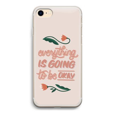 Optimistic flower girl: iPhone 7 Transparant Hoesje