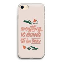 Optimistic flower girl: iPhone 7 Transparant Hoesje