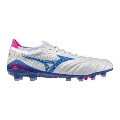 Mizuno Morelia Neo IV Beta Japan Gras Voetbalschoenen (FG) Wit Blauw Roze