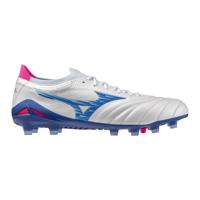 Mizuno Morelia Neo IV Beta Japan Gras Voetbalschoenen (FG) Wit Blauw Roze