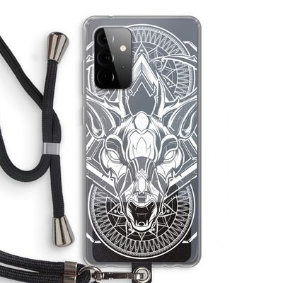 Oh Deer: Samsung Galaxy A72 5G Transparant Hoesje met koord
