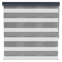 Leen Bakker - Fenstr Duo Rolgordijn Florence Verduisterend - Donker (20509) - Polyester - Grijs - 120x10x10 Cm