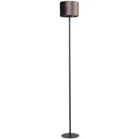 Masterlight Zwarte vloerlampVenus 150cm met bruine lampenkap - 1470-05-15-130