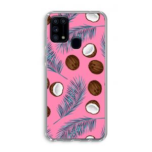 Kokosnoot roze: Samsung Galaxy M31 Transparant Hoesje