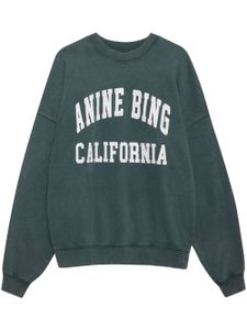 ANINE BING sweat Miles à logo imprimé - Vert