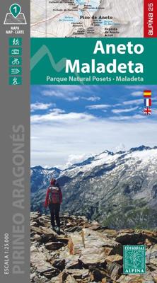 Wandelkaart Aneto Maladeta - PN Posets-Maladeta 2 maps | Editorial Alpina