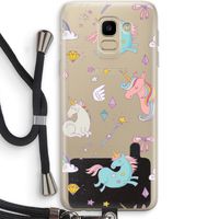 Fantasiewereld: Samsung Galaxy J6 (2018) Transparant Hoesje met koord Fantasiewereld: Samsung Galaxy J6 (2018) Transparant Hoesje met koord