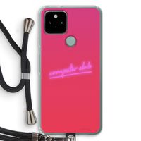 Vice Glow: Pixel 5 Transparant Hoesje met koord