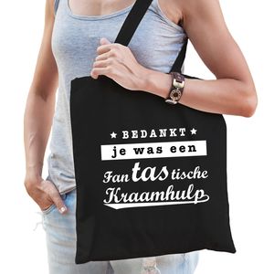 Fantastische kraamhulp cadeau tas zwart voor dames - Bedankt cadeau kraamverzorgster