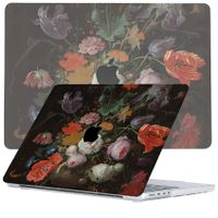 Lunso MacBook Pro 16 inch (2021-2024) cover hoes - case - Stilleven met Bloemen