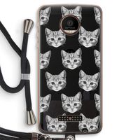 Kitten: Motorola Moto Z Force Transparant Hoesje met koord