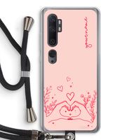 Love is in the air: Xiaomi Mi Note 10 Transparant Hoesje met koord Love is in the air: Xiaomi Mi Note 10 Transparant Hoesje met koord