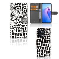 OPPO Reno8 Pro | Telefoonhoesje | Met pasjeshouder | Slangenprint