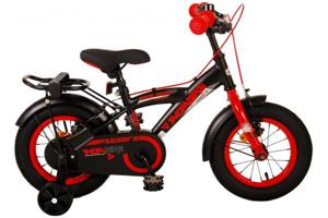 Volare Thombike Kinderfiets - 12 inch - Zwart Rood - Twee Handremmen