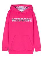 Missoni Kids hoodie en coton à logo imprimé - Rose