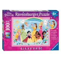 Ravensburger disney princess glitterpuzzel, 100st. xxl