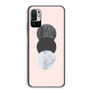 Marmeren cirkels: Xiaomi Redmi Note 10 5G Transparant Hoesje