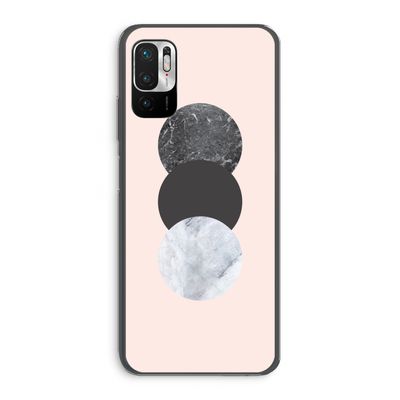 Marmeren cirkels: Xiaomi Redmi Note 10 5G Transparant Hoesje