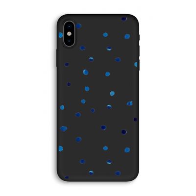 Blauwe stippen: iPhone XS Biologisch afbreekbaar hoesje