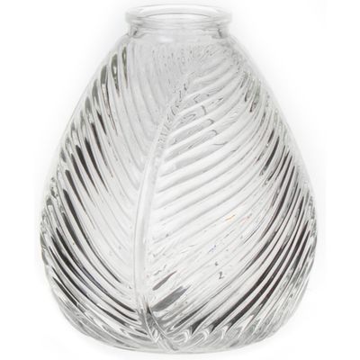 Bloemenvaas - helder - transparant glas - D14 x H16 cm