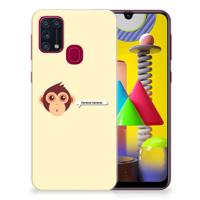 Samsung Galaxy M31 Telefoonhoesje met Naam Monkey
