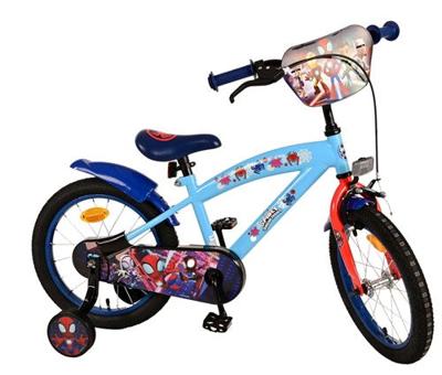 Spiderman Spidey kinderfiets - jongens - 16 inch - blauw