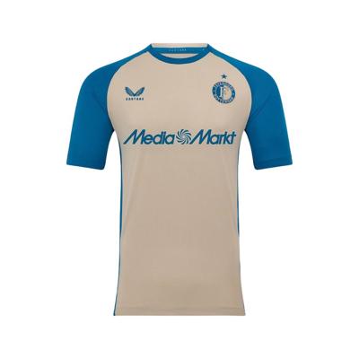 Castore Feyenoord Pre-Match Trainingsshirt 2025-2026 Donkerblauw Grijs