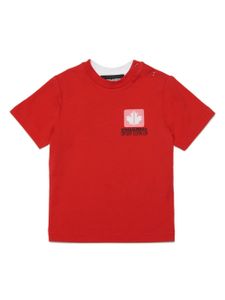 DSQUARED2 KIDS t-shirt en coton mélangé à logo imprimé - Rouge