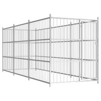 VidaXL Hondenkennel voor buiten 450x150x185 cm