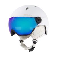 Sinner Titan VIsor Helm Matte White - Blue Mirror Cat.2 L