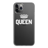 Queen zwart: iPhone 11 Pro Transparant Hoesje