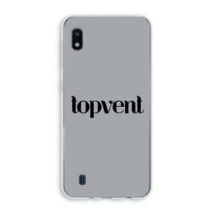 Topvent Grijs Zwart: Samsung Galaxy A10 Transparant Hoesje