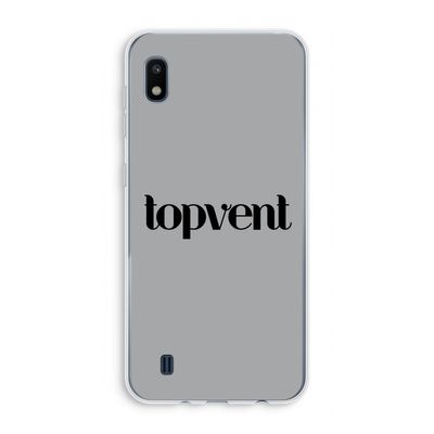 Topvent Grijs Zwart: Samsung Galaxy A10 Transparant Hoesje