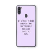 Zelfvertrouwen: Samsung Galaxy A11 Transparant Hoesje Zelfvertrouwen: Samsung Galaxy A11 Transparant Hoesje