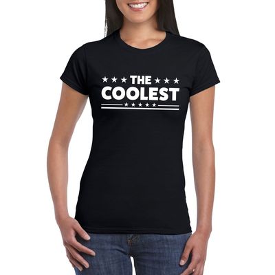 The Coolest dames T-shirt zwart